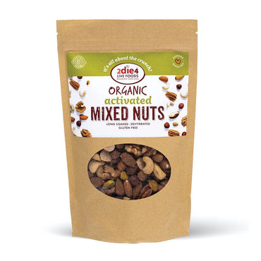 2Die4 Live Foods Organic Mixed Nuts Activated with Fresh Whey 300g